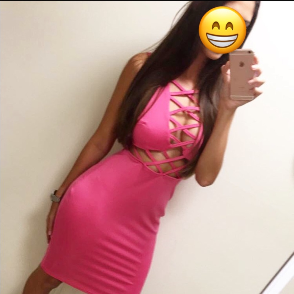 Hot Pink Sexy Birthday Dress - EUC